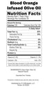 Galleria Ventures (375 ml Blood Orange Infused Extra Virgin Organic Olive Oil bottle) Gourmet EVOO Flavored