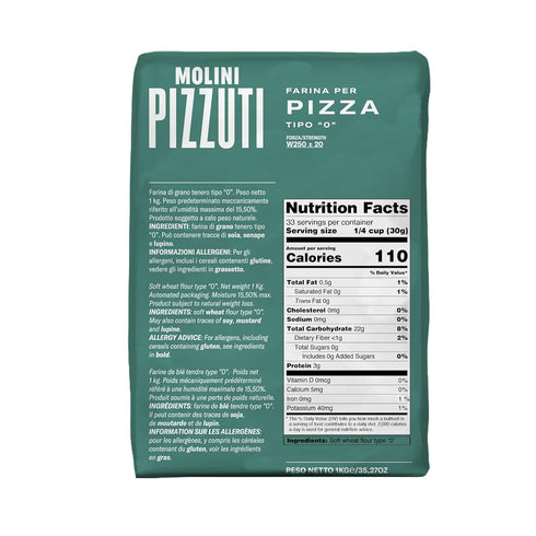 Molini Pizzuti "0" 1KG Farina Per Pizza Type wheat Flour for Pizza