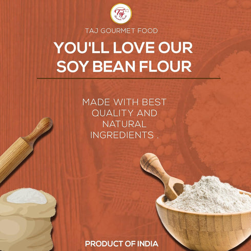 TAJ Gourmet Foods 4 TAJ Soya Bean Flour, Soy Bean Flour, Pounds