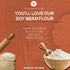 TAJ Gourmet Foods 2-Pounds TAJ Soya Bean Flour | Soy Bean Flour | All-Natural