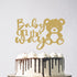 Heddonar Glitter Baby On The Way Cake Topper - Pregnancy Announcements Cake Topper,