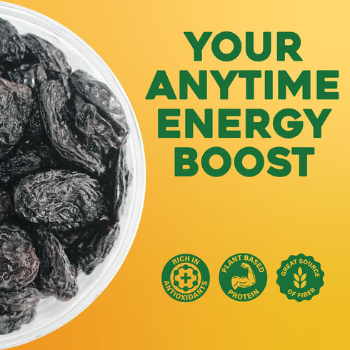 5 lbs (80 oz) Sunbest Natural Jumbo Black Raisins, Naturally Sweet Dried Fruit California Dried Grapes for Trail Mix