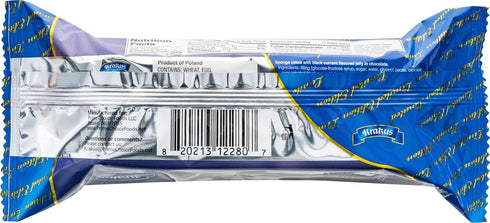 Generic Package, 135g/4.76oz Blackcurrant Flavored Jelly Krakus Biscuits Covered in Chocolate, Imported Polish