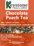 flavor-16 Oz Chocolate Puerh Loose Leaf Tea, Natural Ingredients: Pu erh tea, Cocoa Nibs and Milky Chocolate