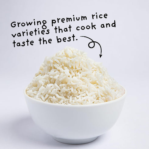 4Sisters (5 lb) - Premium Long Grain Aromatic Jasmine White Rice - Sustainably Grown - Women Owned - Farm to Table