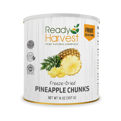 Ready Harvest Freeze Dried Food - Pineapple Chunks | Emergency Storage |