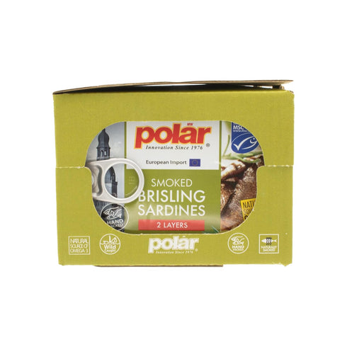 3.52 (Pack 12) MW Polar Brisling Sardines, Smoked in Olive Oil, Ounce