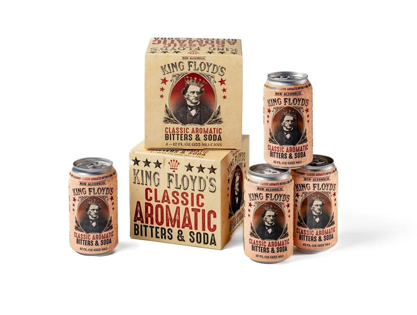 King Floyd's Classic Aromatic Bitters & Soda Non-Alcoholic Drink - 4 Pack