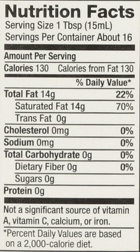 8 Oz Nutiva, Oil Coconut Organic, Fl