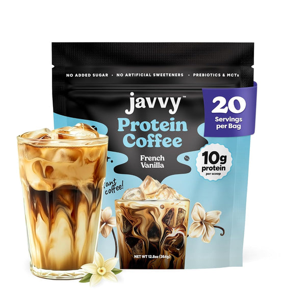 French Vanilla Protein Iced Coffee - Premium Whey Protein & Instant Iced