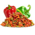 16 Oz (1 lb) Dehydrated Dried Red and Green Bell Peppers Mix by It's Delish, Jumbo Reusable Container | Bulk Mixed Bell
