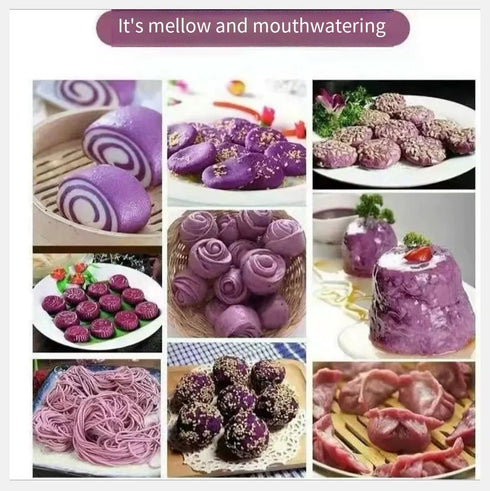 WEIJUEJIYI 150g (5.29oz) Diced Purple Potato Original Dehydrated Vegetables, Natural Food Coloring, No Added, Crisp