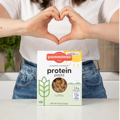 Pack (2 Packs 22g 20g (6 Pack, 8 Oz) Pastabilities Ruffles Pasta Variety - Low Calorie, High Fiber & High Protein Pasta