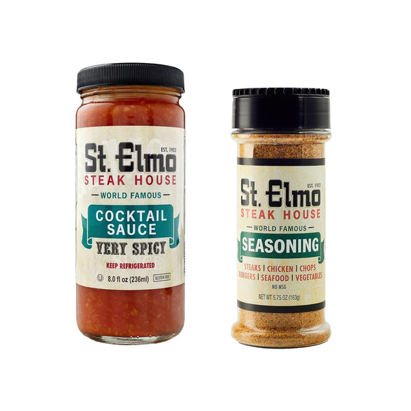 St. Elmo Shrimp Cocktail Sauce (8 Fl Oz) and Seasoning (5.75 Oz)