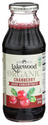 LAKEWOOD Organic Cranberry Juice, 12.5 FZ