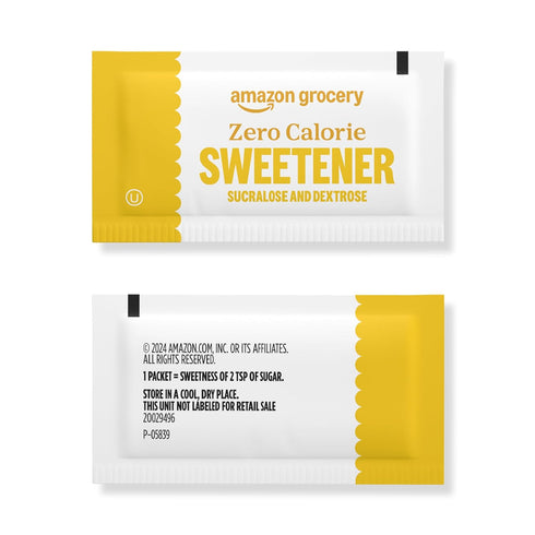 2000 Count Amazon Brand - Happy Belly Zero Calorie Yellow Sucralose Sweetener, (Previously Sugarly Sweet)