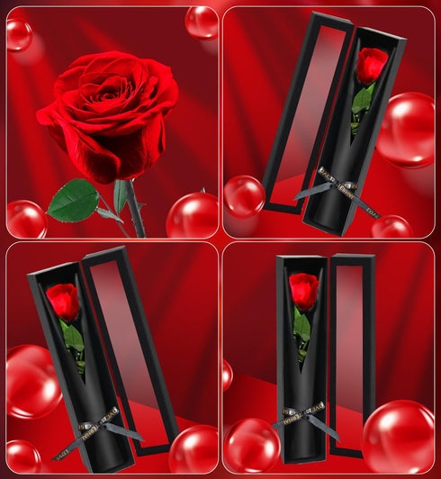 5 Preserved Flowers for Delivery,Red Rose Bouquets That Last Years,Birthday Flowers Gifts for Women Mom Grandma Wife