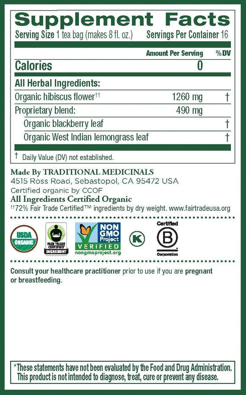 ... 100% 16 (Pack 6) Multi-Pack) Herb Tea, Organic, Hibiscus, Bag of (Value Bulk