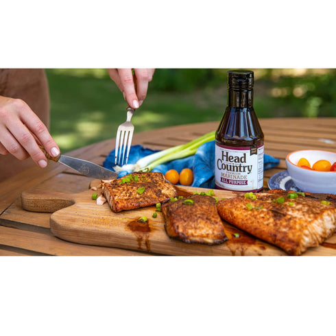 Head Country Premium Marinade | Gourmet, Vegetarian, Gluten Free Marinade With No MSG | All-Purpose Marinade Sauce Great For Grilling Beef, Poultry, Wild Game & Vegetables | 20 Ounce, Pack of 1
