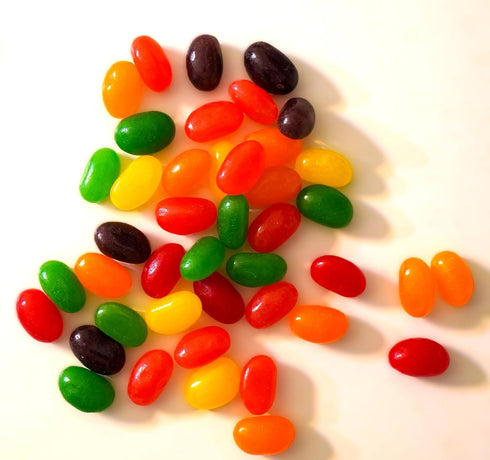 DM Sweets 1.5 lb Jumbo Extra Large Jelly Beans Bag Cherry Lemon Lime Grape Orange Strawberry Candy Bulk Chewy Assorted