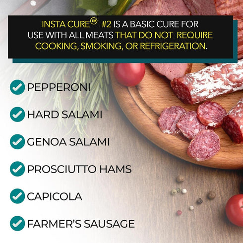 #2, 8 Oz Insta Cure Pink Curing Salt, Prague Powder, Quick Cure For Meat, Sausage, Made In USA - The Sausage Maker