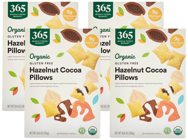 365 by Whole Foods Market, Organic Hazelnut Cocoa Pillows, 10.6 Ounce (Pack