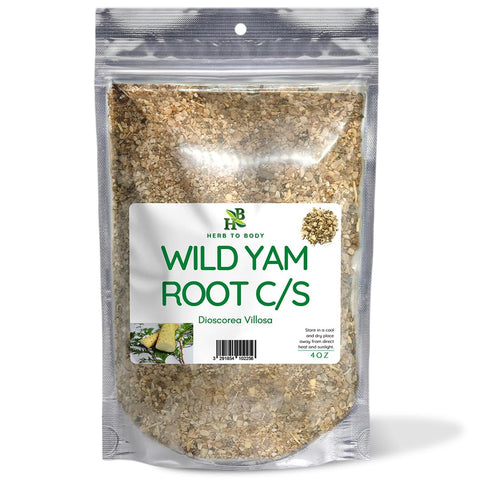 Herb To Body Wild Yam Root Cut & Sifted 4 oz, Wildcrafted