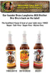 Pack 5 oz (Pack 3) Brother Bru-Bru's Hot Sauce Variety - African, Latin & Caribbean