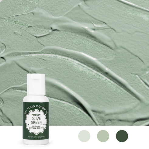 20ml 0.7 Oz(Olive Oil Based Food Coloring for Chocolate, Edible Olive Green Oil Based Food Coloring Gel for Cake
