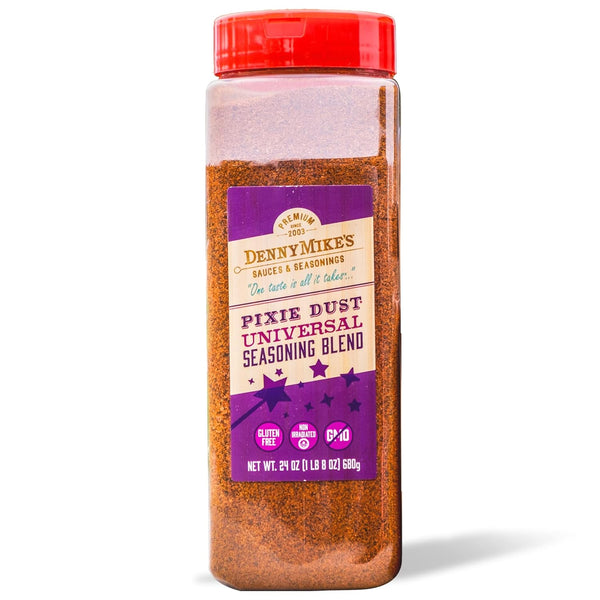 DennyMike’s Pixie Dust Universal Seasoning Blend, 24 oz - All Natural for Meat, Chicken, Seafood & More