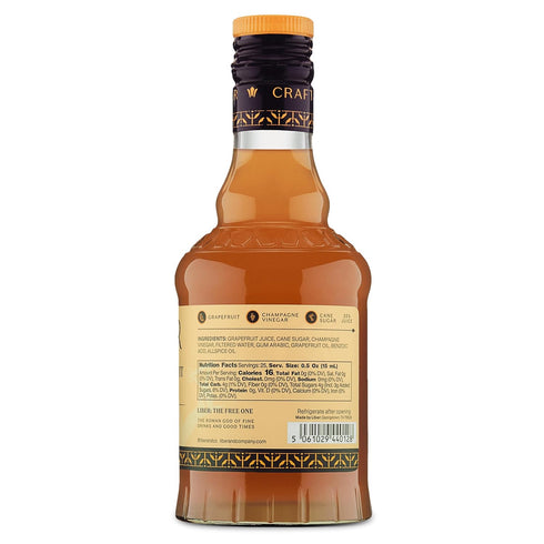 (12.7 oz) 55% Liber & Co. Texas Grapefruit Shrub - Craft Cocktail Mixer with Rio Red Grapefruit Juice & Champagne
