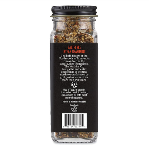 Watkins Salt-Free Organic Steak Seasoning, 2.6 oz, 1-Pack