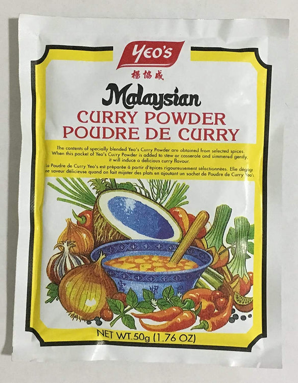 Yeo's Malaysian Curry Powder (Poudre De Curry) - 1.76oz (Pack of 1)