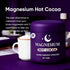 WSJAWH 25 Magnesium Hot Cocoa Jar Melatonin-Free Natural Sleep, Hot Chocolate Powder for Adults with Reishi Mushroom