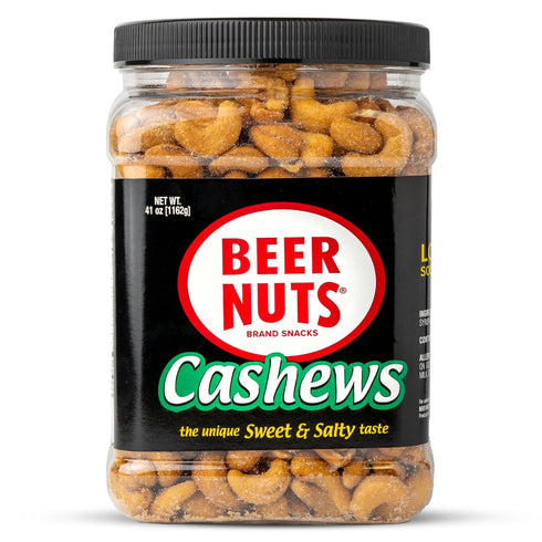 Beer Nuts Cashews, Sweet & Salty Taste, Unique Beer Nuts Flavor, Gluten