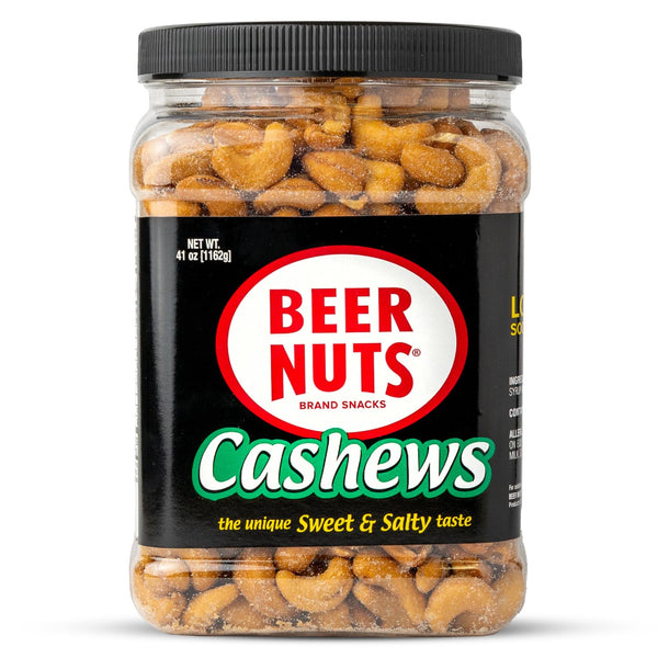 Beer Nuts Cashews, Sweet & Salty Taste, Unique Beer Nuts Flavor, Gluten