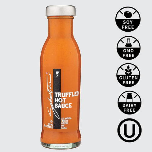 Sabatino Tartufi Truffle Hot Sauce, Gourmet with Ripe Calabrian Chili Peppers, 10 oz