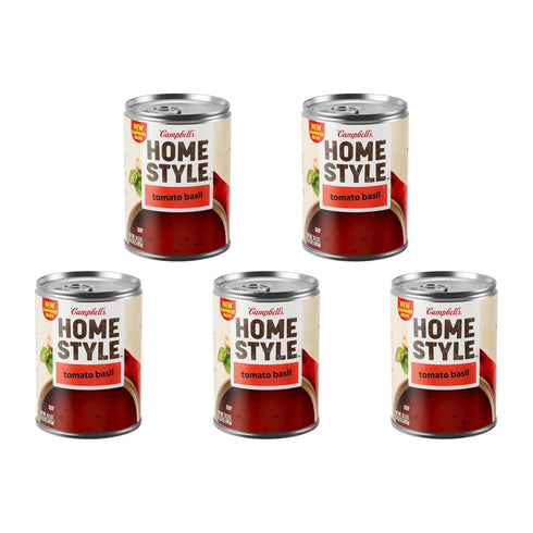 Campbell's Homestyle Campbells Homestyle Tomato Basil Soup, 16.3 oz Can (Pack of 5)