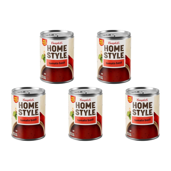 Campbell's Homestyle Campbells Homestyle Tomato Basil Soup, 16.3 oz Can (Pack of 5)