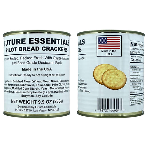 Future Essentials Sailor Pilot Bread Survival Crackers 30-Year Shelf Life Ready to