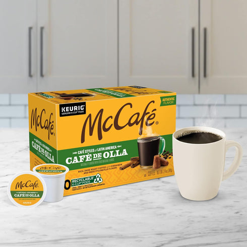 60 Count (6 Packs 10) McCafe Cafe Styles of Latin America Cafe de Olla, Keurig Single Serve K-Cup Coffee Pods