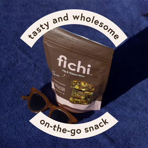Pack, Fichi Fig and Nut Bites, a Wholesome and Delicious Gluten-Free Italian Fruit and Nut Snack (One Fig and Walnut)