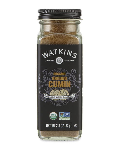 Watkins Gourmet Organic Spice Jar, Ground Cumin, Non-GMO, Kosher, 2.8 Ounce Jar, 1-Pack