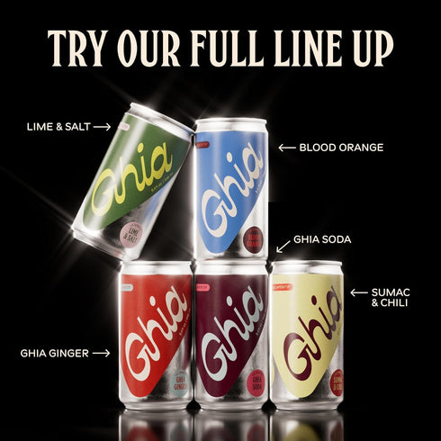 8-Pack Ghia Non-Alcoholic Le Spritz | Lime + Salt & Ghia Soda Combo | Canned Mocktail & Cocktail Mixer, Zero Proof