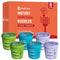 Hethstia Konjac Noodles Soup Cup Variety Flavor (Pho, Miso, Laksa), 6 Packs,