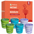 Hethstia Konjac Noodles Soup Cup Variety Flavor (Pho, Miso, Laksa), 6 Packs,
