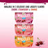 4.3oz 4 Dole Wiggles No Sugar Added Cherry Fruit Juice Gels Snacks, Total Cups, Gluten & Dairy Free, Bulk Lunch Snacks