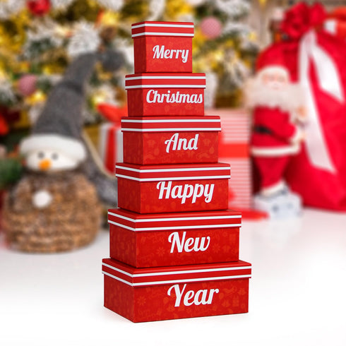 6 Christmas Gift Baskets - Tier Indulgence Nuts Gift Basket Tower with Filled With Snacks & Nuts - Gourmet Food