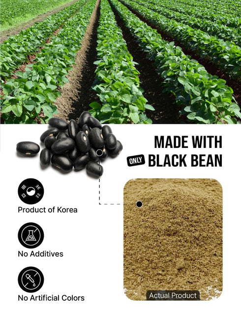 Generic 10.58 oz (300 NAMU Grain Korean Roasted Black Soybean Powder, Finely Ground Soybean for Drinks, Baking