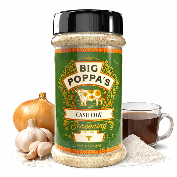 Big Poppas Cash Cow Beef Rub Championship BBQ Seasoning for Brisket, Burgers